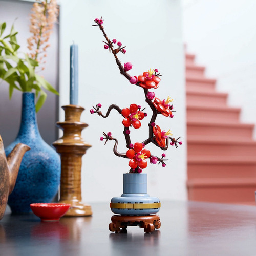 Kit Construcción Lego® Botanicals Flor De Ciruelo Roja 10369