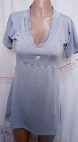 Vestido Deportivo Ladyfit Mujer Talle Small Gris Claro Usad