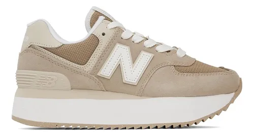 New balance top beige mujer plus