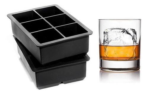 Z 2 Cubos Grandes Y 6 Barras De Whisky Con Forma De