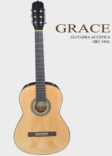 Guitarra Clásica Acustica Grace Grc-34nl