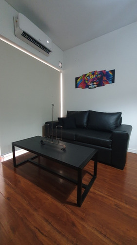Imagen 2 de 2 de Mesa Ratona Arrime 140x60x40 Hierro Y Madera Industrial