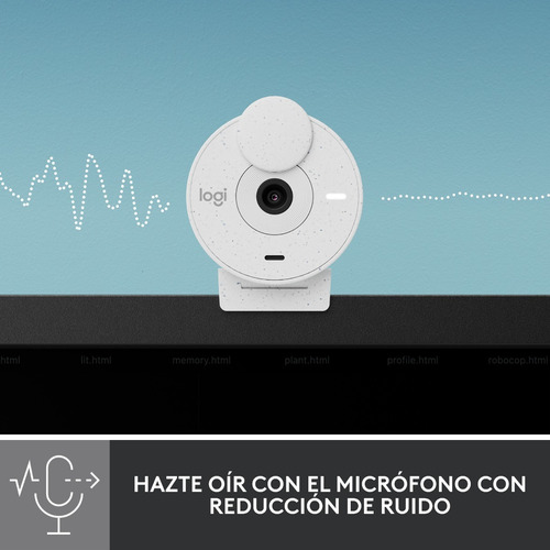 Webcam Logitech Brio 300 White 2mp/30fps