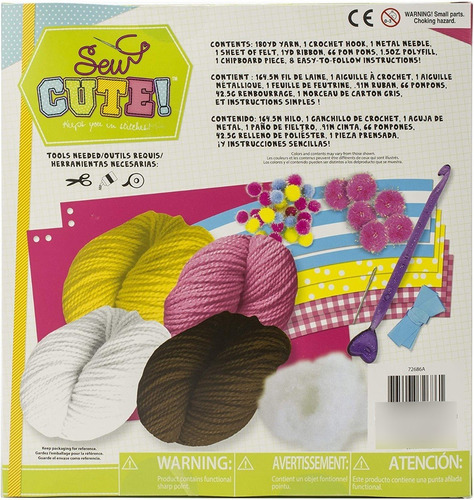Imagen 2 de 3 de Set Bordado A Crochet Cupcakes - Sew Cute - Hobby Lovers
