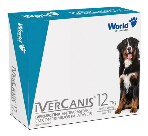 Ivercanis World 12mg C/4 Comprimidos