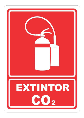 Señalamiento Para Extintor De Co2, 25x35 Cm