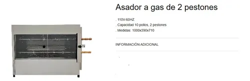 Asador De Pollo De 8 Pollos