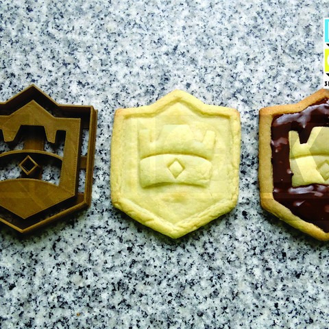 Molde Cortante De Galletitas Corona Clash Royale