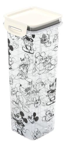 Porta Mantimento Hermético 1,6 L Plástico Mickey Plasútil