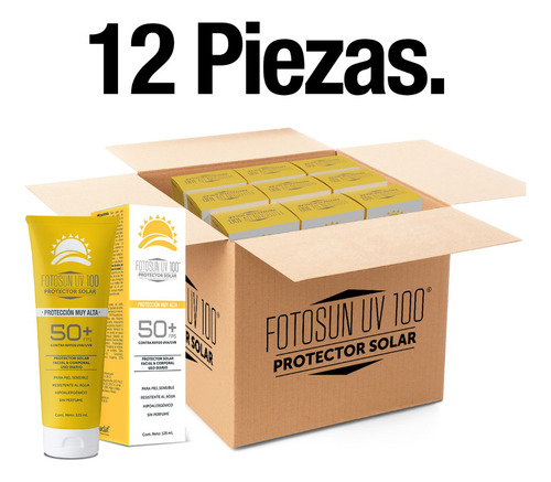 Fotosun Protector Solar Corporal Y Facial 125 Ml 12 Pack