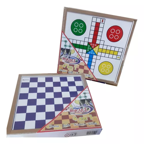 Jogos de Tabuleiro 3 Jogos Ludo / Dama / Trilha Pais e Filhos na