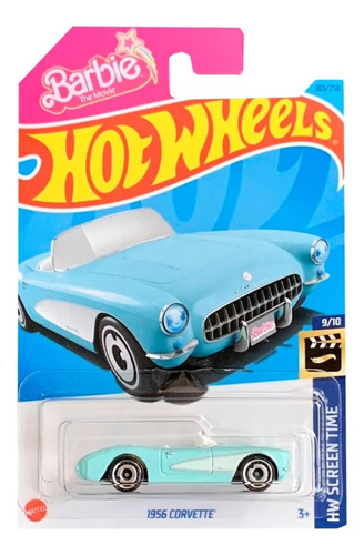 Hot Wheels Barbie La Película 1956 Corvette Azul Celeste 