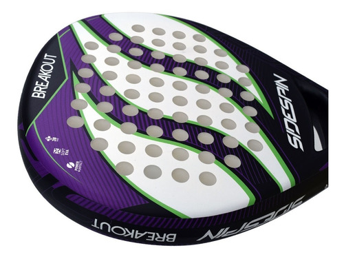 Imagen 2 de 5 de Paleta Padel Side Spin Breakout Eva Linea Basic