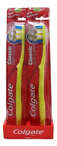 Colgate Cepillo De Dientes Clásico Deep Clean Medio (12 Piez