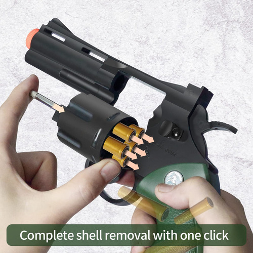 Toy Revolver Yhwslyz Eva Soft Bullets Cap Gun W/ 24 Bullets
