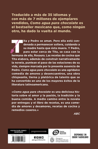 Como Agua Para Chocolate Debolsillo Libro Nuevo Y Sellado
