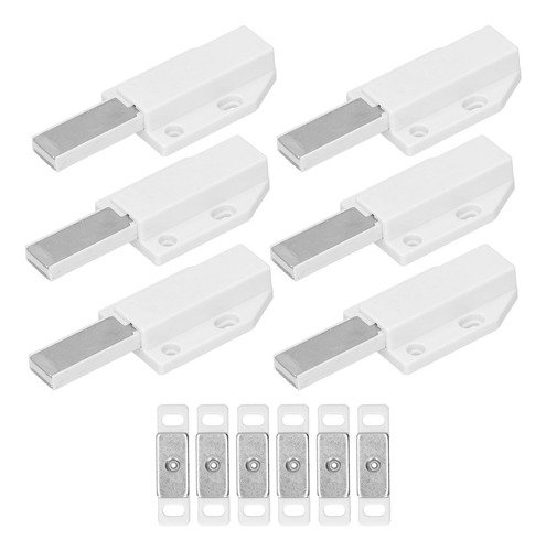 Juego De 6 Cierres Magnéticos Para Puerta, Imán De Succión F