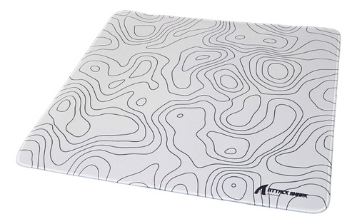 Mouse Pad Esports Attack Shark 40x45mm - Alta Performance Branco Fnatic