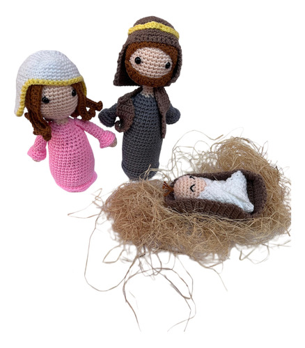 Set Pesebre Nacimiento Amigurumi (tejido A Crochet)