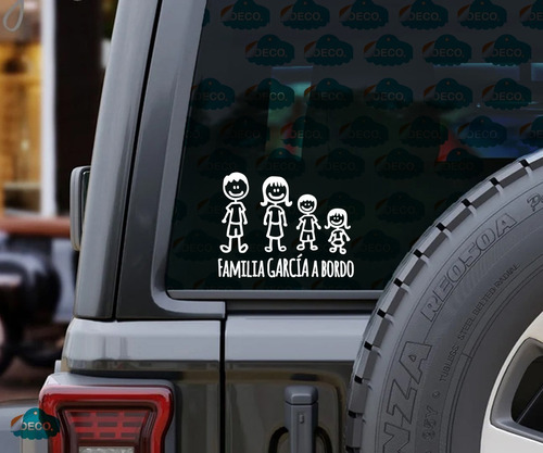  Sticker Personalizada Para Carro De Familia