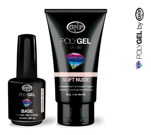 Pomo De Polygel Gnp 60gr Soft Nude Y Base 15ml