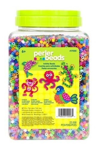 Perler 17000 Beads 22000 Count Bead Jar Multi Mix