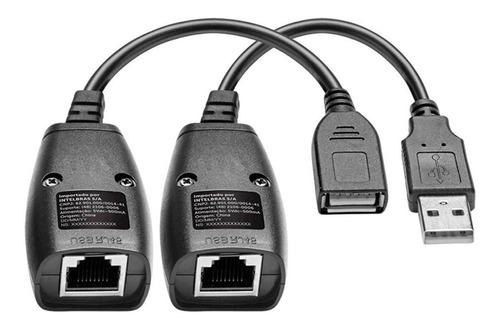 Extensor Dados Usb Vídeo E Áudio Vex 1050 Usb Intelbras Cor Preto