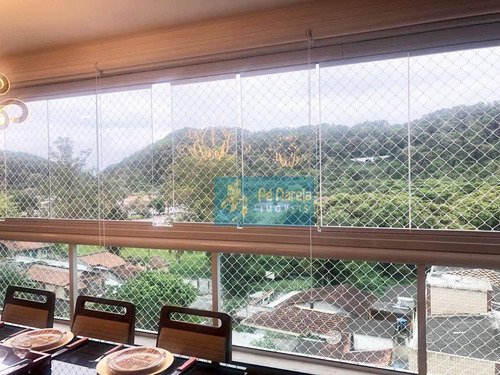 Imagem 7 de 25 de Apartamento Com 3 Dormitórios, 1 Suíte, Sacada Gourmet, Lazer Completo, 2 Vagas, À Venda, 126 M² Por R$ 900.000 - Canto Do Forte - Praia Grande/sp - Ap0143