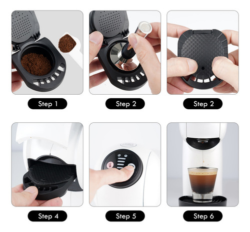 Adaptador cápsula reutilizável Dolce Gusto Gênio S Piccolo