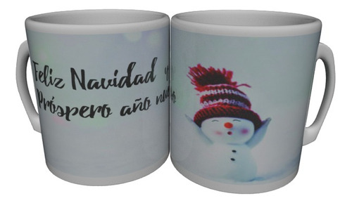 Taza, Mug Navideño Muñeco De Nieve