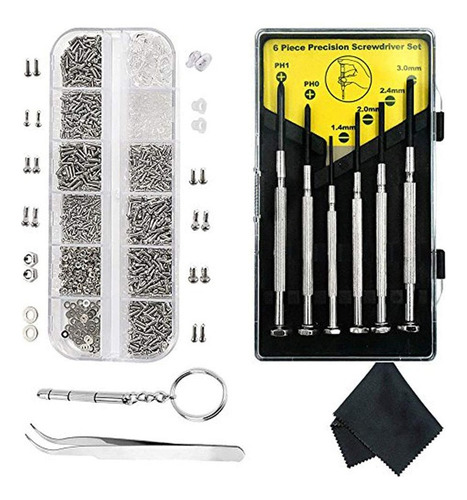 Juego De Herramientas Para Reparación De Gafas,tornillos Mix
