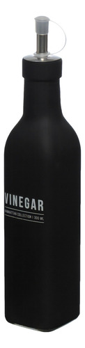 Kit 2 Porta Azeite Vinagre De Vidro Preto Luxo Profissional