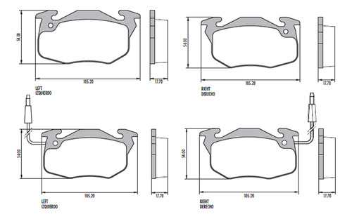 Pastillas De Freno Para Citroen Saxo 3p/5p 0 1.4 Vts 01/03