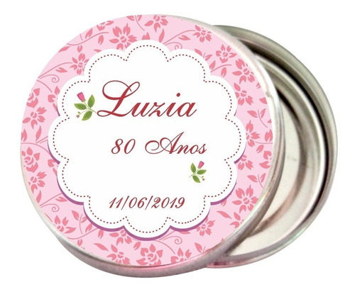 50 Latinha Mint To Be - Personalizado - 80 Anos Aniversario
