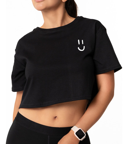 Crop Top Playera Mujer Ombliguera Relaxed Fit Blusa Ropa 