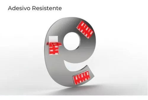 Número 9 Residencial Pequeno Para Apartamento Envelhecido