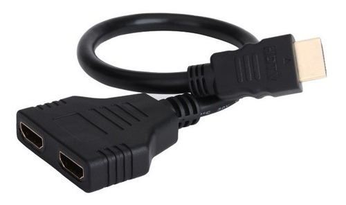 Imagen 8 de 8 de Cable Adaptador Hdmi A 2 Hembra Splitter X 2 Monitores 1080p
