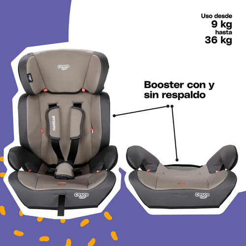 Autoasiento Cosco Hangar Gris Hangar Gris