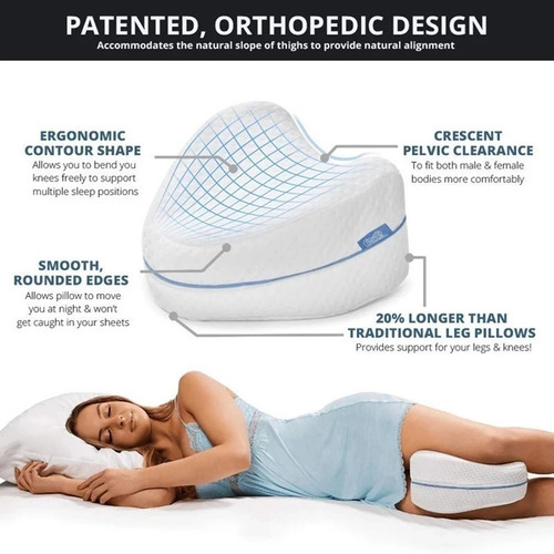 Almohada Ortopedica Para Piernas,rodillas,dolor De Espalda