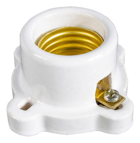Pack De 4 Portalámpara Iusa Cuadrado Blanco E26 Porcelana