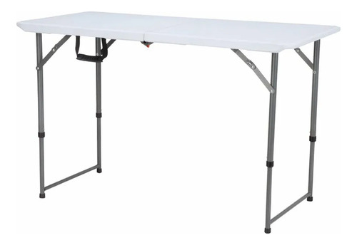 Mesa Dobrável Robust Resistente 1,20m Ntk Fácil De Armazenar Cor Branco