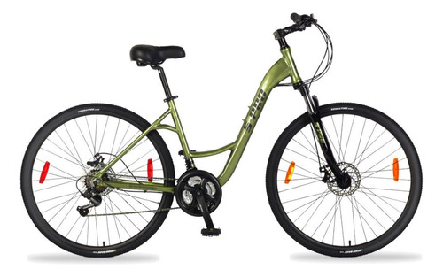 Bicicleta Trekking Urbana S-pro Discovery Lady Rodado 28 Color Verde