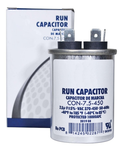 Imagen 2 de 10 de Capacitor Trabajo Marcha 7.5 Uf Mfd 370-450vac 50-60hz