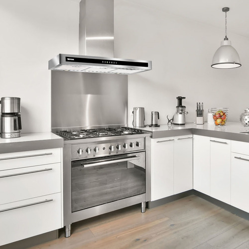 Campana Plana Siam Evolution Acero Inox 3 Niv Potencia Dimm