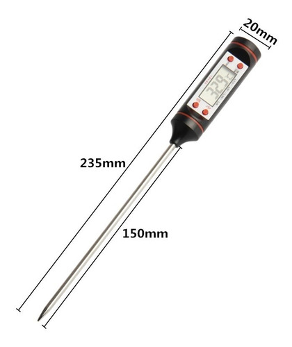 Termómetro Digital De Cocina Punzón Sonda Temperatura Comida