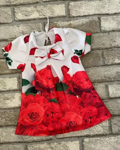 Vestido Infantil Princesinha Floral