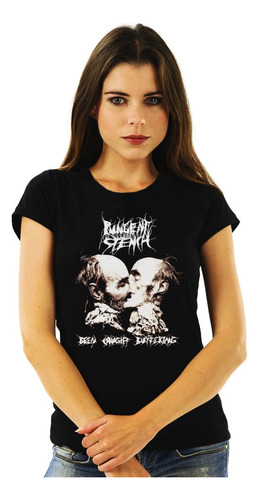Polera Mujer Pungent Stench Been Caught Buttering Metal Impr