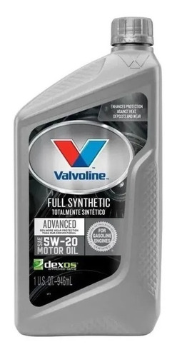 Aceite Valvoline Advance 5w20 1 Litro 100% Sintetico