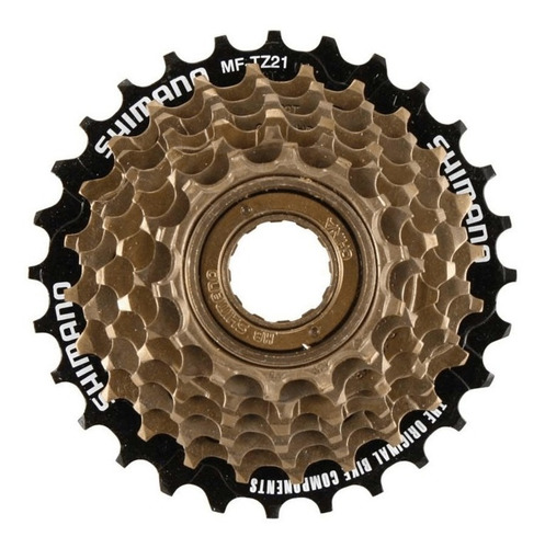Imagen 1 de 5 de Piñón Shimano A Rosca Tz-500 14-28t 7v. Pieza Original!!!