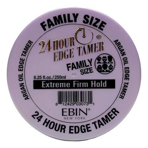 Gel Fixação Cabelo Ebin Edge Tamer 24-hr 250ml